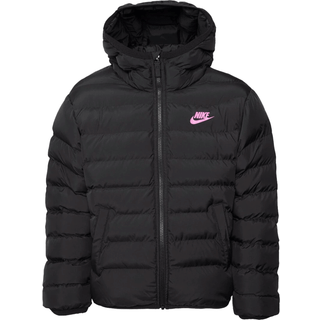 Nike Nike Black/Pink Synthetic Fill Hooded Jacket