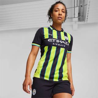 Women&#39;s Puma Manchester City 24/25 Away Jersey, Blue, Size M, Clothing - Yellow Glow - M