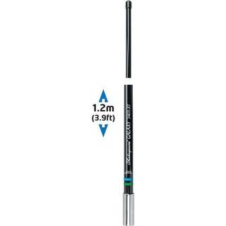 VHF-antenne Shakespeare Galaxy 5401-XT, sort, 120 cm