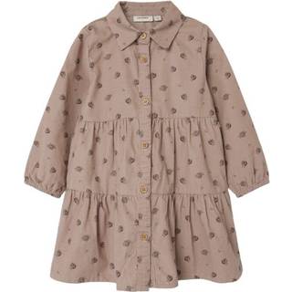 Lil Atelier Gray Morn Blomstret Kjole
