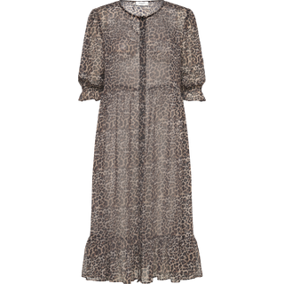 W1258 Kjole, Leopard Print, 38
