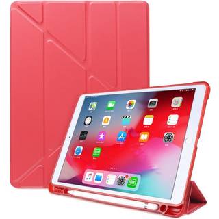 iPad 10.2" (2021 / 2020 / 2019) / iPad Pro 10.5 / iPad Air (2019) Cover - Fleksibelt Origami Cover - Rød
