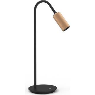 Decor T1 sort/messing LED bordlampe