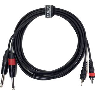 Perfex 2x Jack til 2x Phono RCA Kabel (3m)