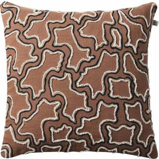 Chhatwal & Jonsson Kamal Pudebetræk 50x50 Cm farvet - Pyntepuder & Betræk Hør Cognac - CC390182-24