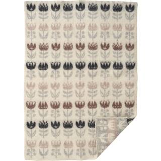 Klippan Yllefabrik Tulip babytæppe 65x90 cm Grey