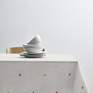 Södahl Christmas Hearts dug rød Ø180 cm