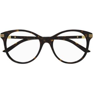 Gucci Kvinde Gucci GG1450O 002 Optiske stel Acetat Havana Transparent Pantos