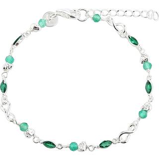 GREEN GARDEN BRACELET | SILVER