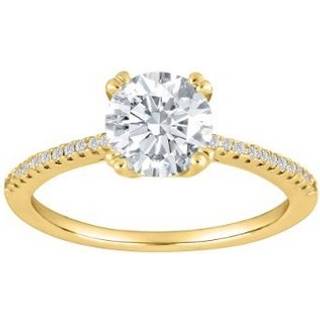 Joanli Nor  HEGENOR ring m. rund zirkonsten 5mm i forgyldt sølv