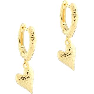 LOVE ME HOOP WITH HEART | GOLDEN