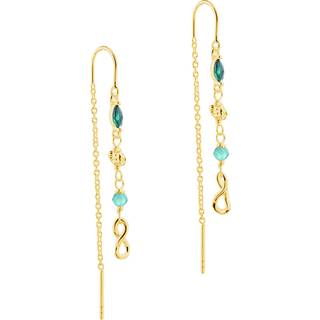 Aqua Dulce - Green Garden Thread i forgyldt sterlingsølv