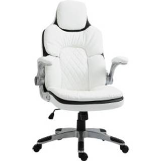 Ergonomisk kontorstol grå med foldbare armlæn