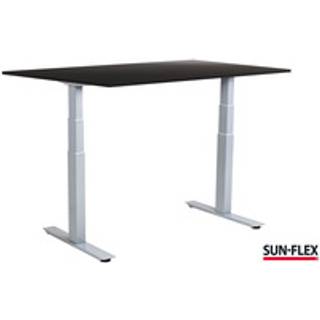 Sun-Flex EasyDesk Adapt VI hæve-sænkebord 120x80cm sort med alu stel