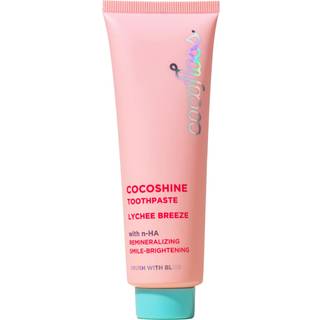 Cocofloss cocoshine whitening tandpasta remineralize & reparation følsomme tænder fluoridfri med n-ha børnevenlig lychee brise 3.4 oz