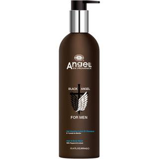 Angel en provence black angel for men hair & body wash with peppermint extract 400ml