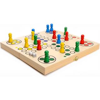 Brætspil Ludo 30x30 cm, Foldbart