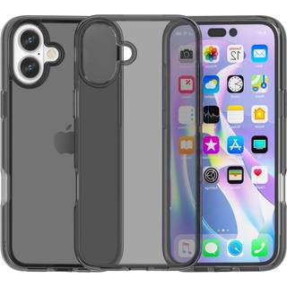 EIDERWOOD iPhone 16 Hybrid Bagside Cover - Gennemsigtig Sort