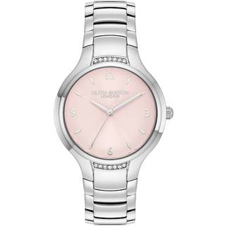 Olivia Burton 24000208 Lea Pink Dial Bracelet Watch - W28135