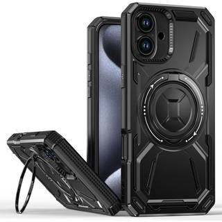 EIDERWOOD iPhone 16 Plus Håndværker Cover m. Magnetisk Kickstand - MagSafe Kompatibel - Sort
