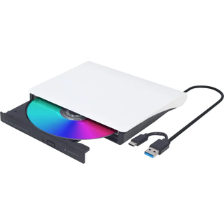 Gembird DVD-USB-03-BW - DVD±RW (±R DL) / DVD-RAM drive - USB 3.1 Gen 1 - external - DVD-RW (Brænder) - USB 3.1 Gen 1 - Hvid