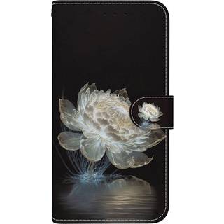 EIDERWOOD Motorola Moto G85 (5G) Læder Flip Cover m. Pung & Strop - Hvid Blomst