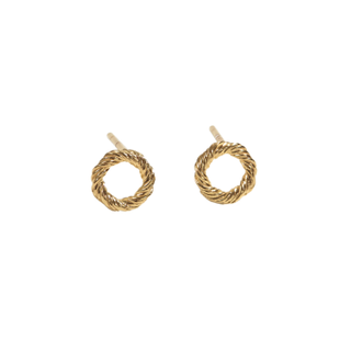 TWISTED EARSTUD SMALL | GOLDEN
