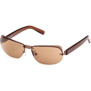 GCDS Unisex GD0047 37E Solbriller Metal Bronze Brun Geometrisk Normal