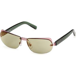 GCDS Unisex GD0047 73Q Solbriller Metal Rosa Grøn Geometrisk Normal