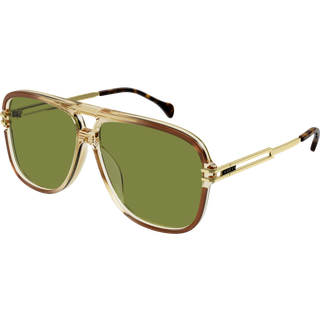 Gucci Mand GG1105S 003 Solbriller Acetat Brun Grøn Pilot