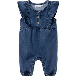 NAME IT Kortærmet Heldragt Asta Dark Blue Denim