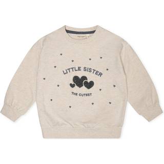 That's Mine - Finley lillesøster sweatshirt - Light creme melange - 98cm - 3Y