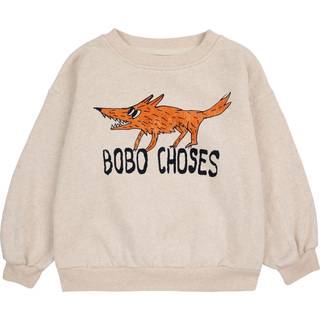 Bobo Choses The Clever Fox Sweatshirt Naturhvid 10-11 Y  Creme  10-11 år  mand