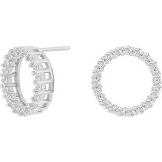 Joanli Nor OBINOR ørestikker cirkel i sølv med zirkonia