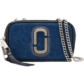 The Denim Chain Snapshot Crossbody, Dark Wash