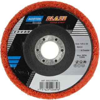 Slibenylonrondel Norton Blaze Rapid Strip 125 mm