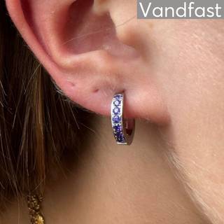 ANNEBRAUNER Creole Line Violet Øreringe