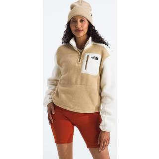 Yumiori 1/4 Zip W Khaki Stone/White Dune (S)