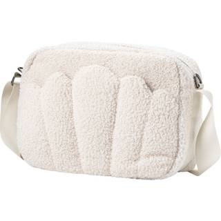 Elodie Cross Body Pusletaske, White Bouclé