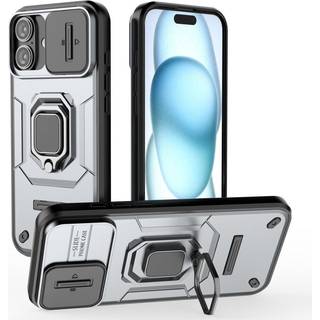 EIDERWOOD iPhone 16 Plus Håndværker Bagside Cover m. Magnetisk Kickstand & Cam Slider - Grå