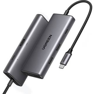 Ugreen 15531 interface hub USB Type-C 1000 Mbit/s Grå