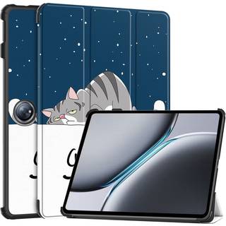 EIDERWOOD OnePlus Pad 2 Tri-Fold Kunstlæder Flip Cover m. Vågeblus Funktion - Kat