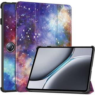 EIDERWOOD OnePlus Pad 2 Tri-Fold Kunstlæder Flip Cover m. Vågeblus Funktion - Galakse