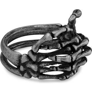 Aspero | Grå Skelethånd Rustfri Stål Ring