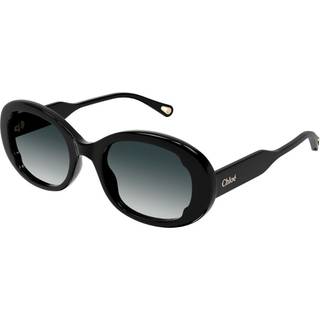 Chloé CH0197SA Asian Fit 001 54 Solbriller Kvinder Black - Black - 54mm