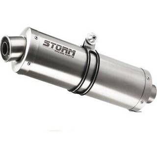 Storm Oval Lyddæmper i rustfrit stål