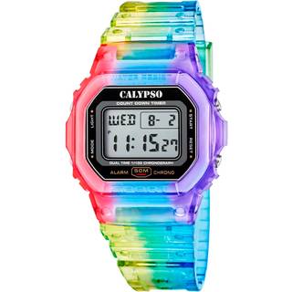 Calypso Digital Color Splash 5874/6 - Unisex - 44 mm - Digitalt - Quartz - Mineralglas