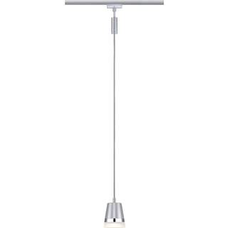 Paulmann URail hængelampe Cone, krom mat, GU10 dæmpbar, Krom/sølv, Stue/spisestue, Plast, Moderne