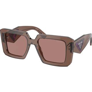 Prada PR 23YSF Asian Fit 17O60B 52 Solbriller Kvinder Brun - Transparent Brown - 52mm