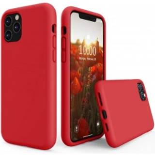 Gummibelagt stødsikker etui iPhone 11 Pro Max - RØD